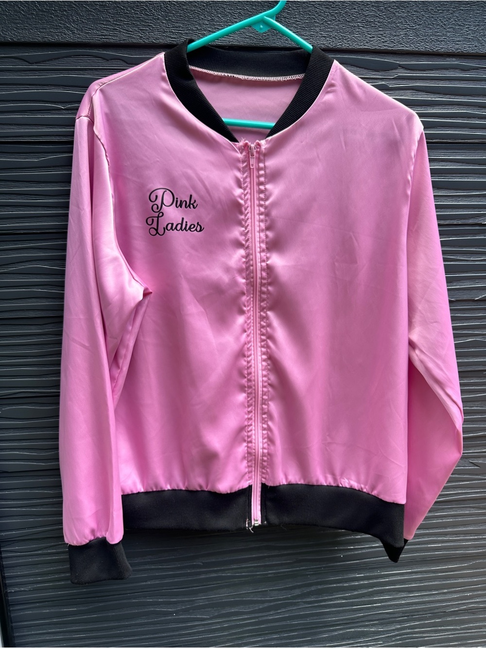 Pink Ladies Satin Jacket XL